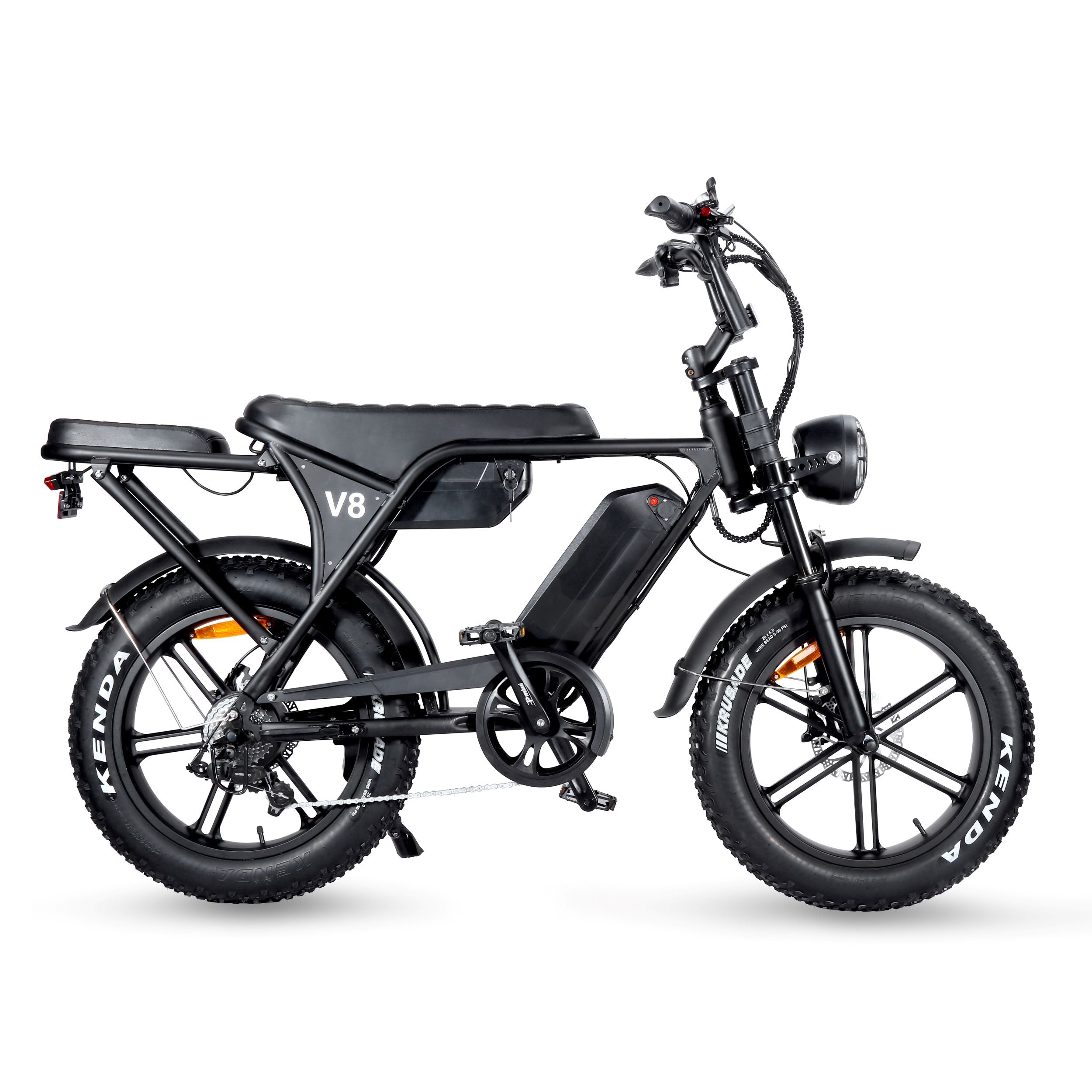 OUXI V8 3.0 Fatbike DUBBELE ACCU - Incl. Achterzitje + Voetsteuntjes + Alarm